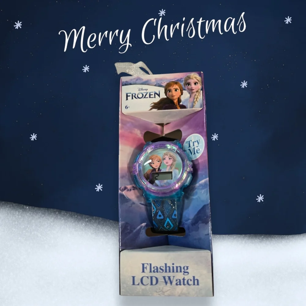 NWT Disney Frozen Flashing LCD Watch